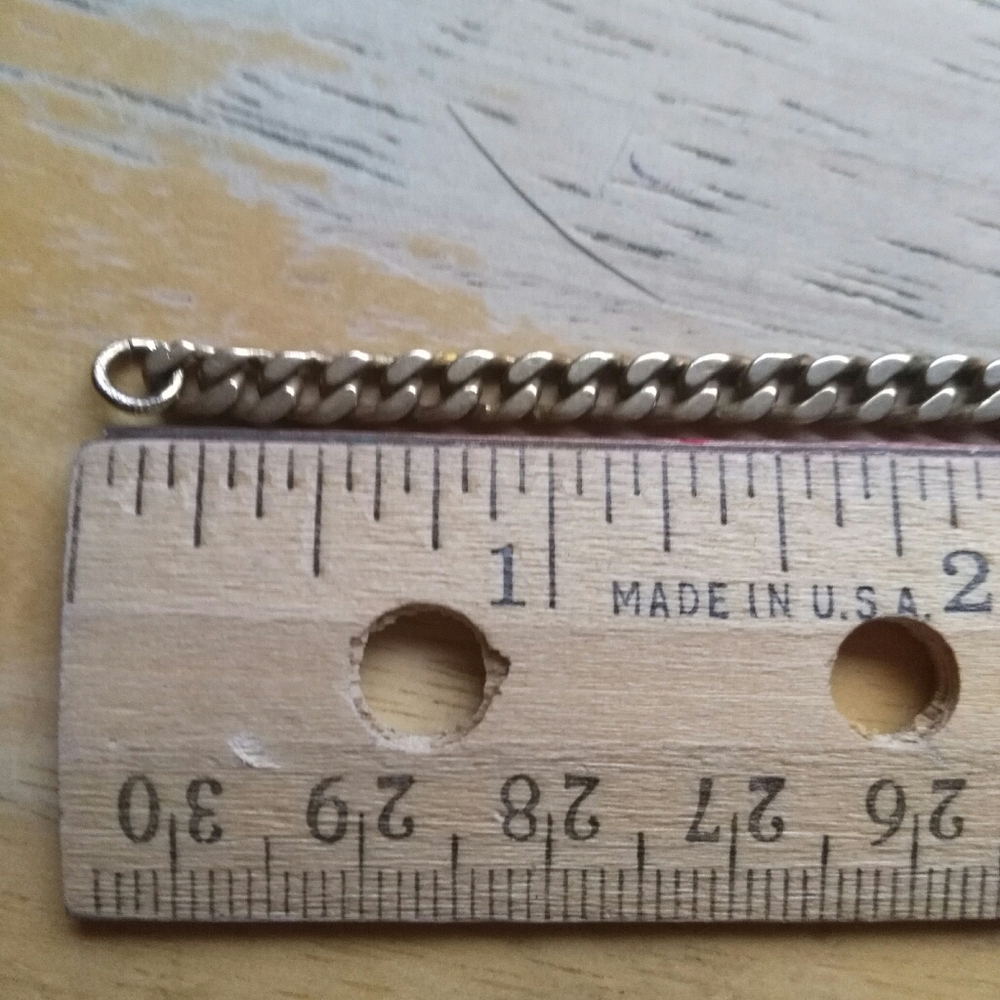 Vintage 1960s Etched ID Bracelet 14k Gold Plated - Picture 3 of 9